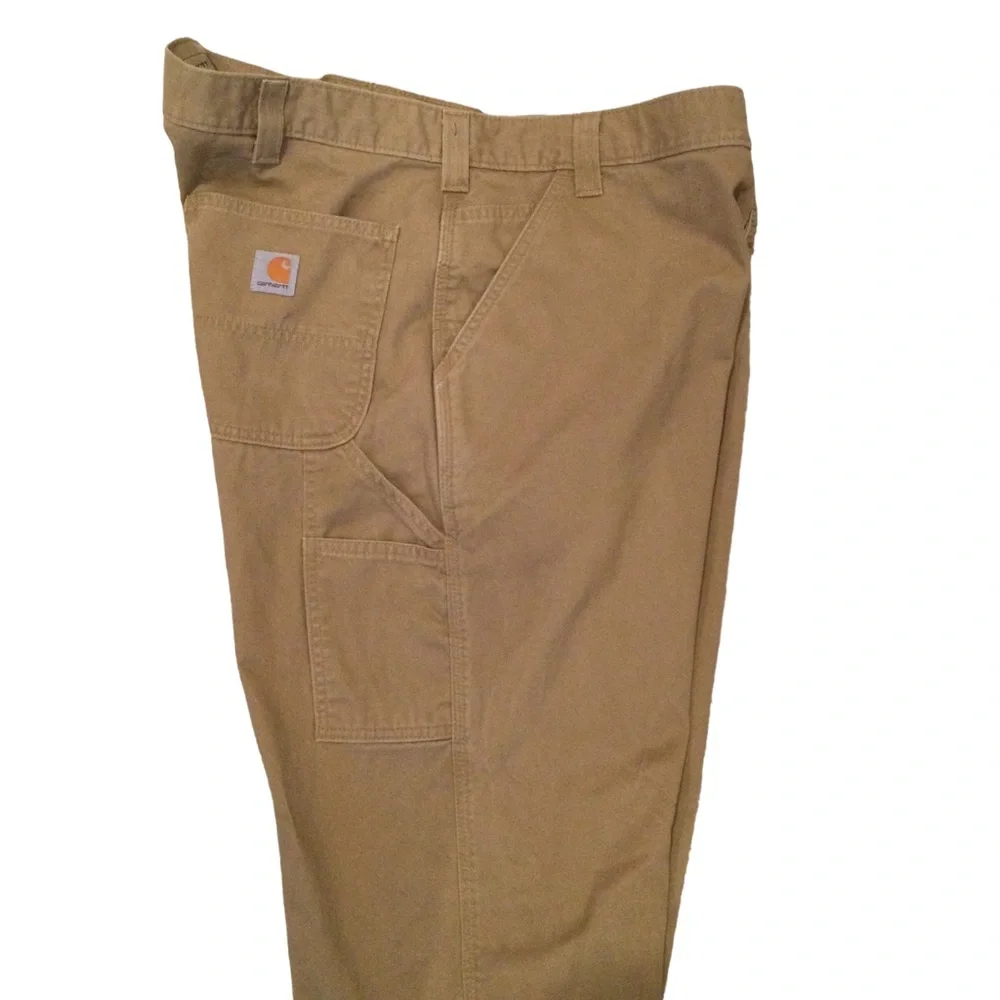 Carhartt Relaxed Fit Twill Utility Work Pant Dark Khaki Size W42 L34